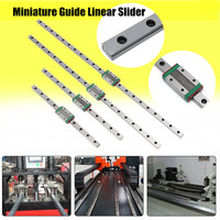 Drillpro MGN12  100 400 450 6501000mm Linear Rail Guide with MGN12H Linear Sliding Guide Block CNC Parts