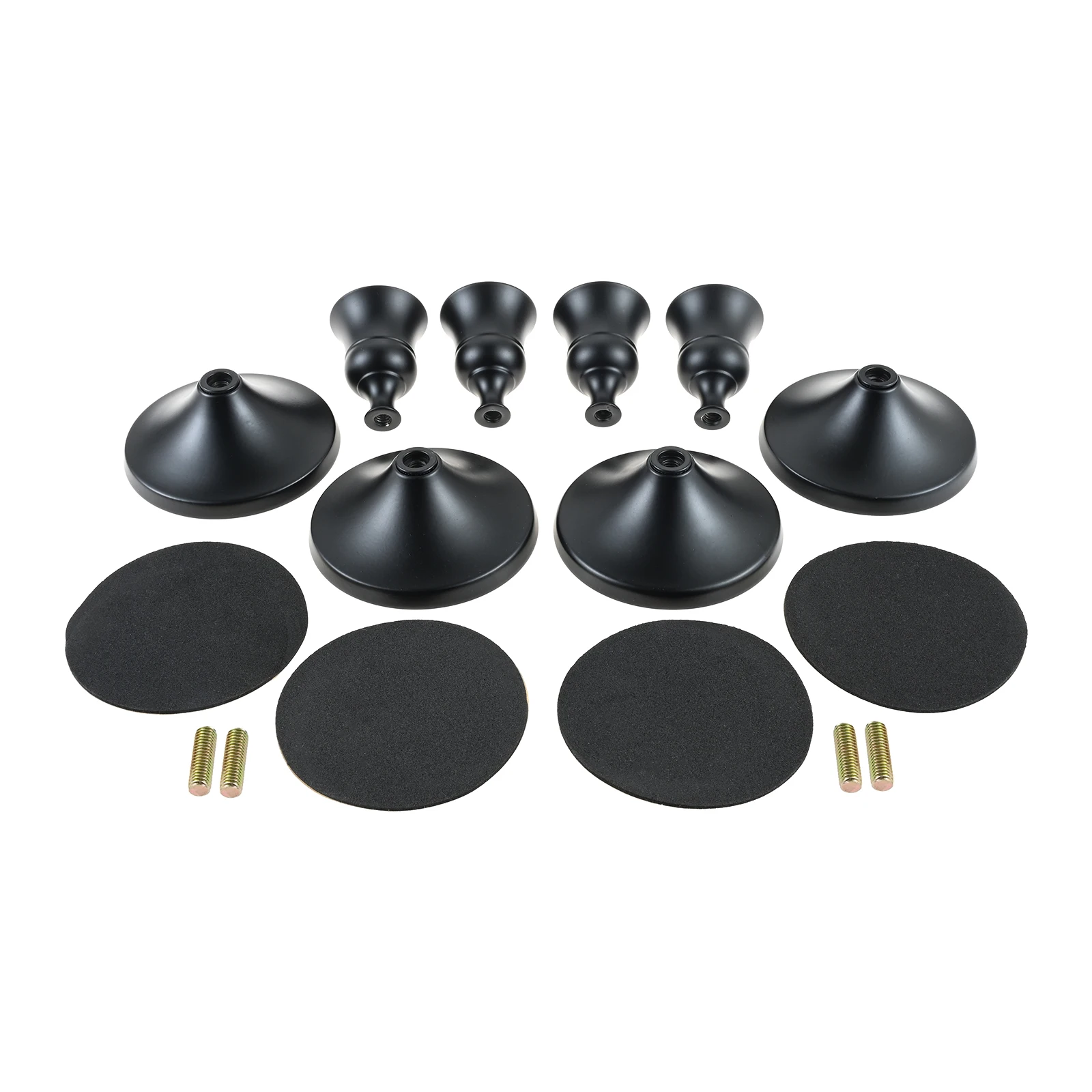 4Pcs Candle Holders Black Table Centre Piece Decoration Candlestick Accessories Suitable for Holiday Celebrations Weddings