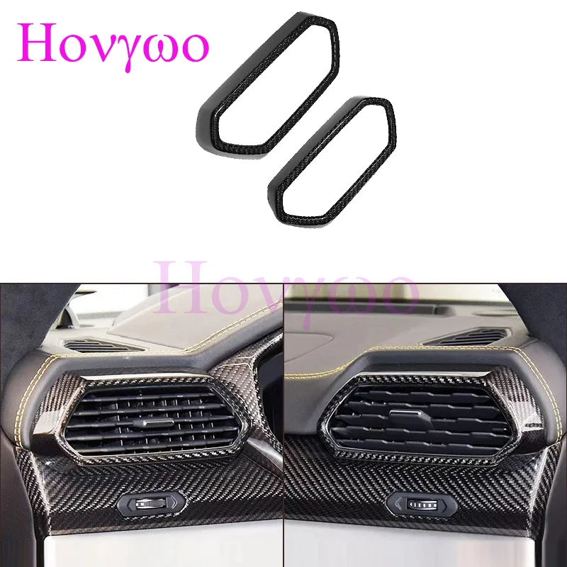 Real Carbon Fiber Side Air Outlet Vent Cover Decor Fit For LAMBORGHINI URUS 2018-2024