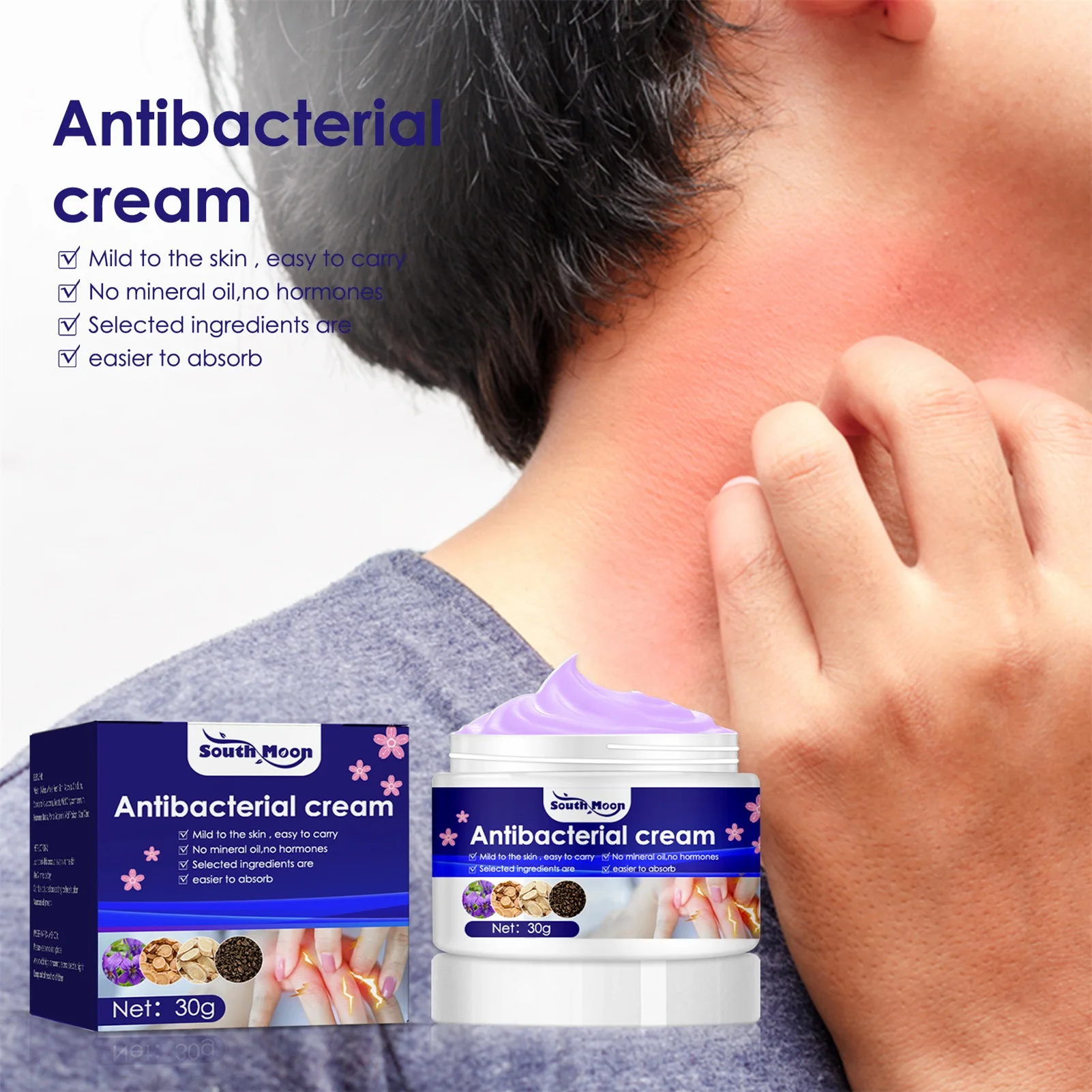 Itching Cream For Skin Anti-Itch Cream For Itch Relief Moisturizing Cream For Itch Relief Repair Cracked Hands And Feet Mild To