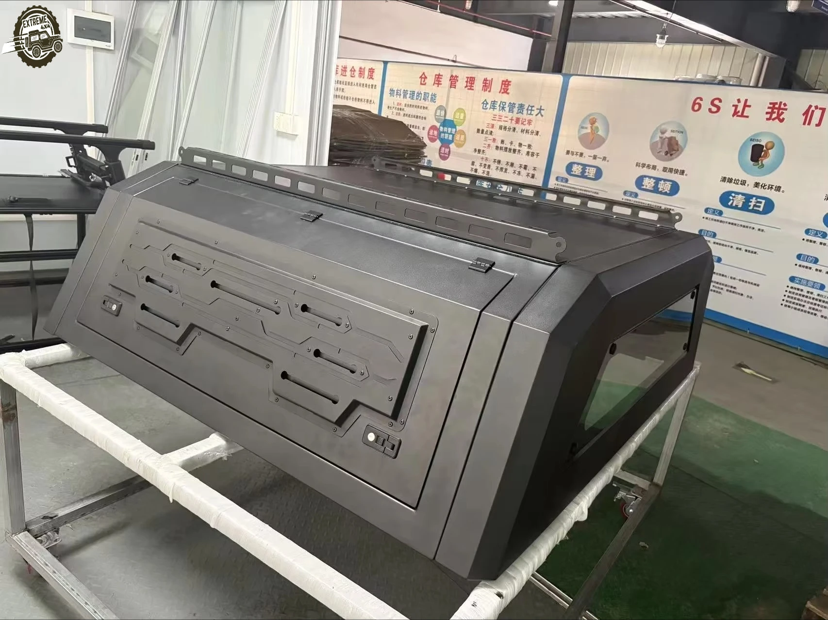 Durable Aluminum Alloy High Hard Top Canopy with Fiberglass Cover for Pickup Trucks Easy Installation Cargo Protection Auto Part