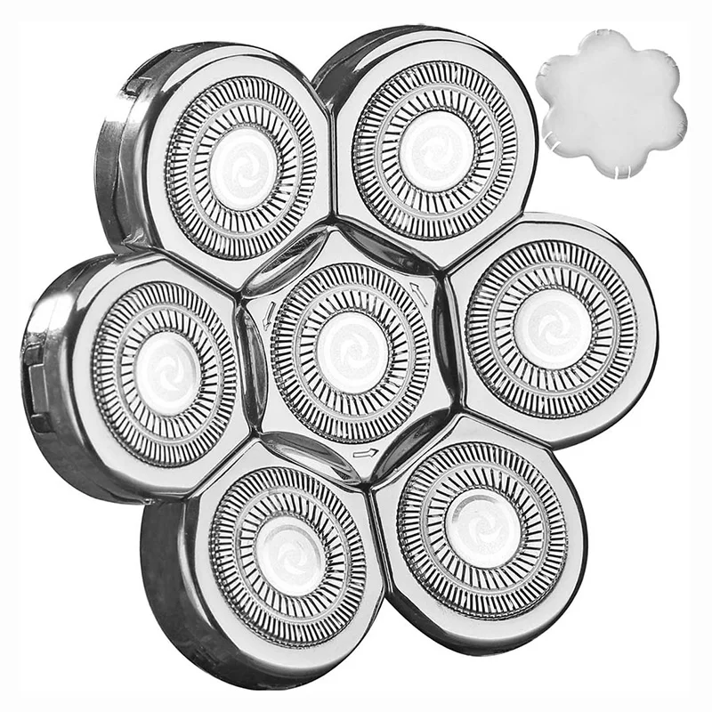 7D Electric Shavers Replacement Heads Bald Replacement Heads Razor Blades for Electric Razors Head Shaver Replacement