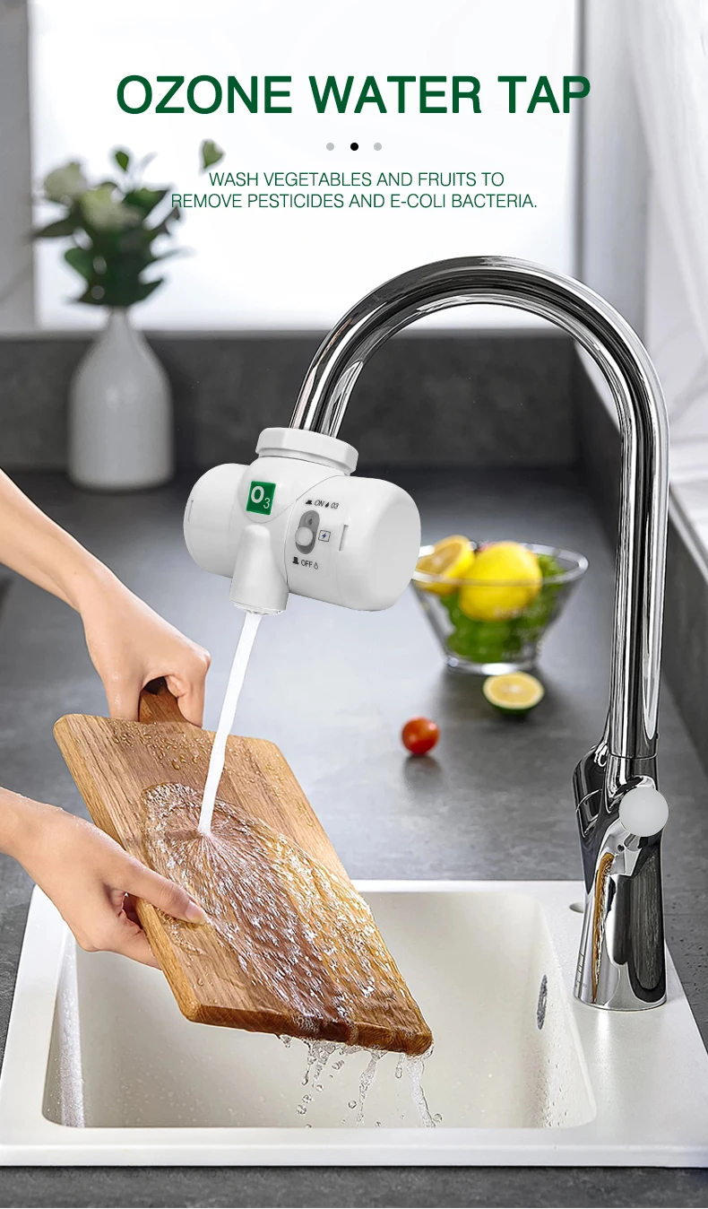 

SOUDRO Self-powered Water Ozone generator tap water purifier for Kitchen