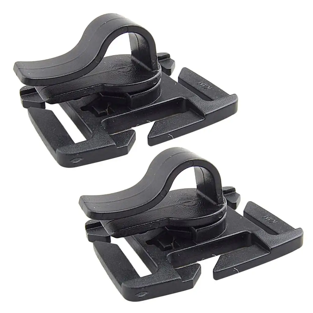 Drink Tube Clip Plastic Hose Snap Rotatable Clamp Holder for Hydration Backpack Valve
