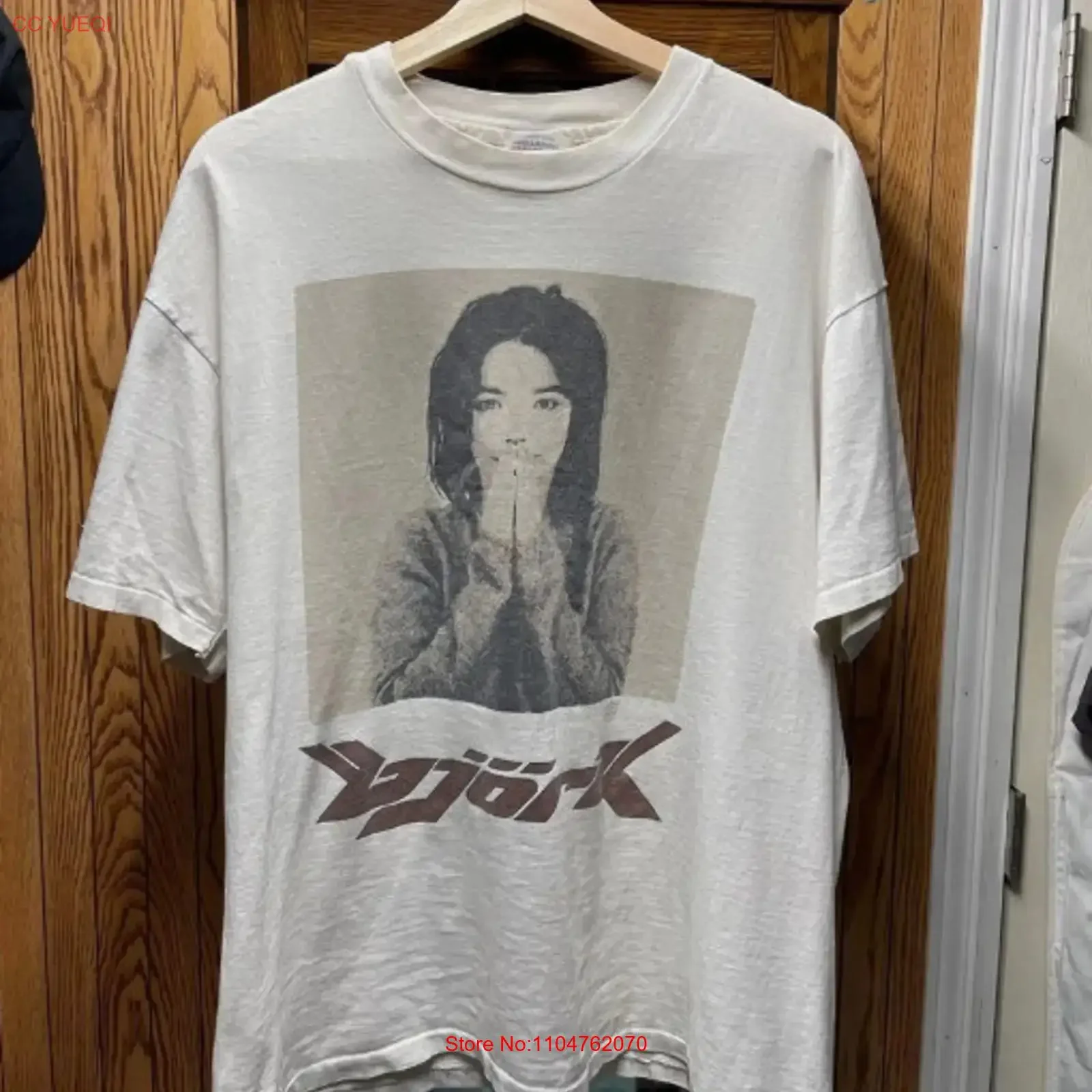 Vintage Bjork 1993 Debut  T Shirt Reprint S 5XL vintage Washed designer clothes Unisex streetwear Stylish Breathable fashion