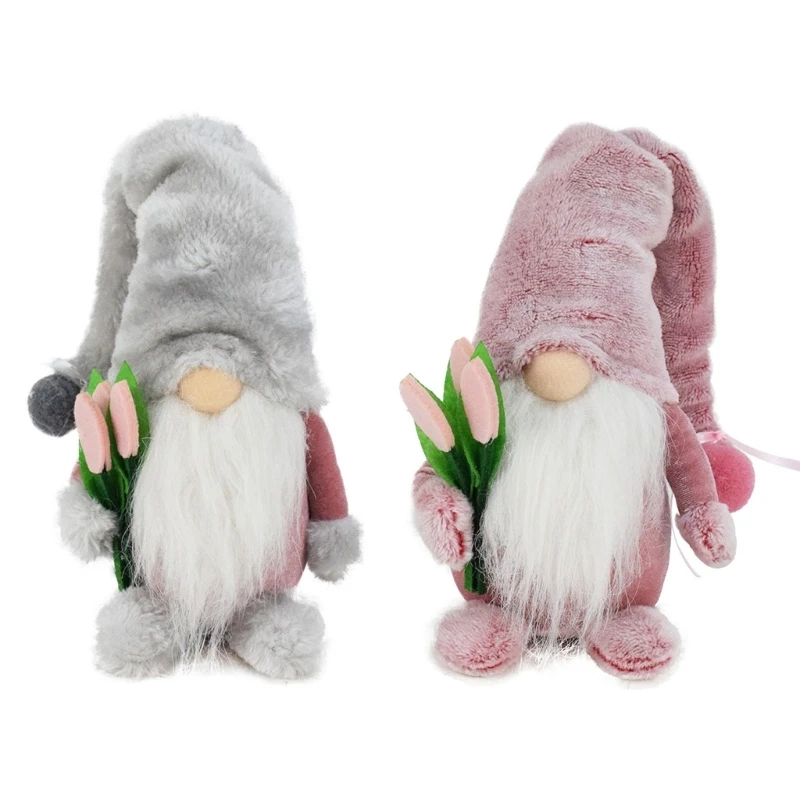 

Mother Day Gnome Ornament Plush Swedish with Flower Dwarfs Home Bedroom Bedroom Decorations Mother Day Gift Dropship