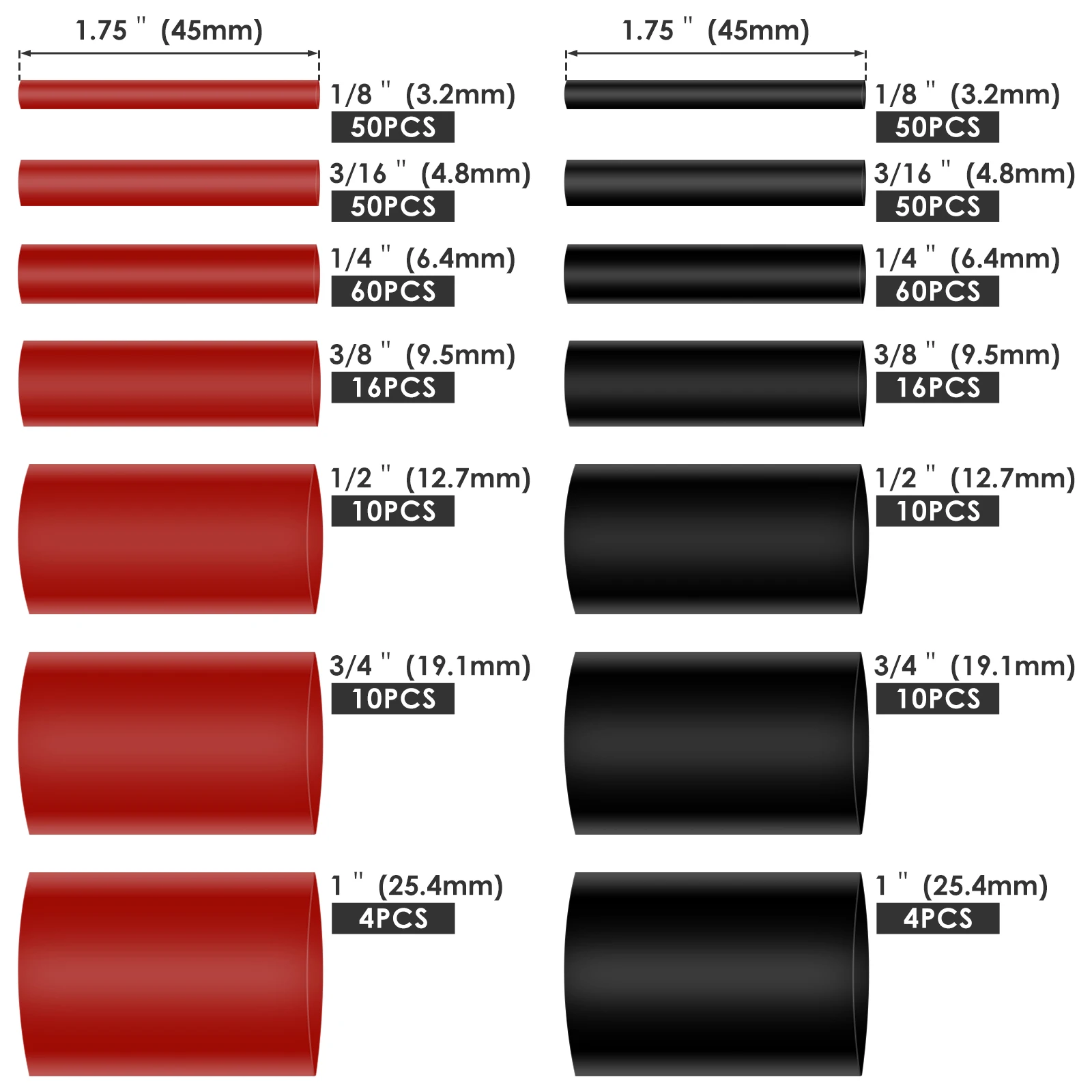 560pcs Heat Shrink Tubing Kit 3:1  Shrinkable Wire Shrinking Electrical Connection Wire Cable Insulation Sleeving