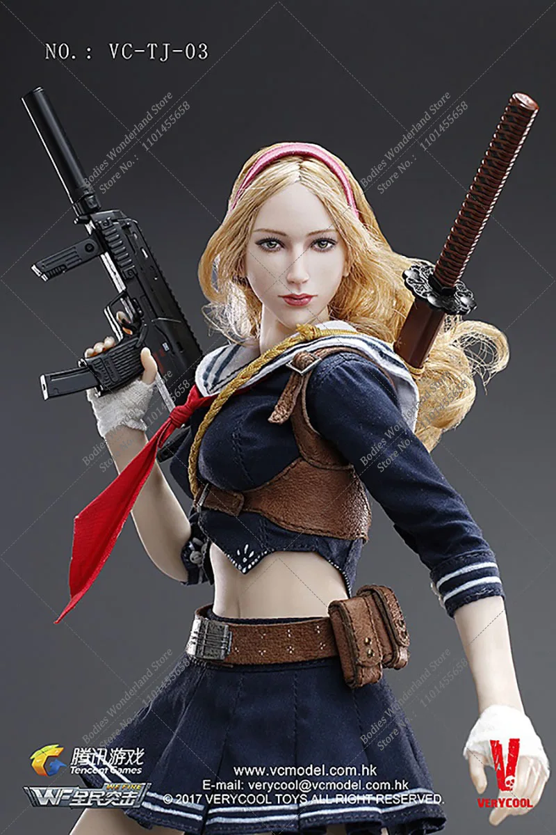 متوفر في المخزون VERYCOOL VC-TJ-03 1/6 مقياس لعبة الموجة الثالثة بليد فتاة البكر 12 بوصة مجموعة كاملة أنثى الجندي عمل نموذج لجسم