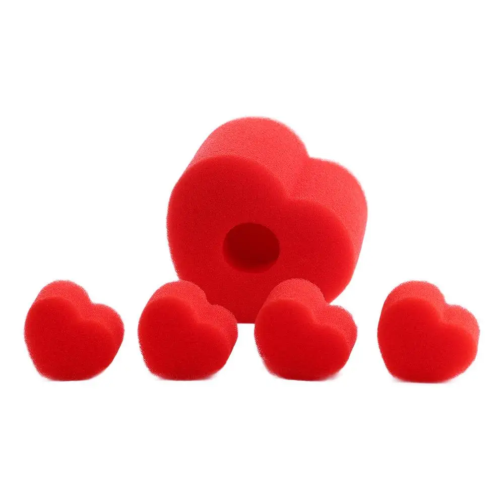 

5pcs Child Toys Illusion Close-up Stage Heart Love Accessories Magic Red Sponge Magic Trick Magic Sponge Ball Magic Props
