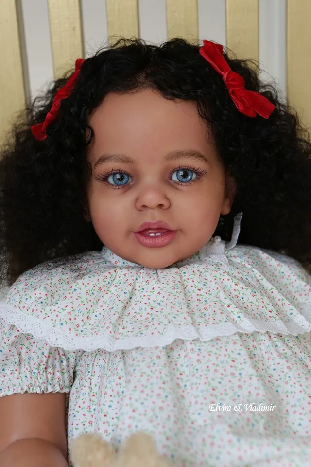 

Кукла Reborn DLS Exclusive Supply, 28 дюймов, с загорелой кожей, реалистичная, девочка Кейти Мэри, уже окрашена