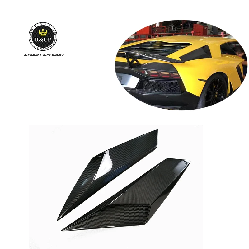 

SV Style Carbon Fiber Rear Side Vents Scoop Air Intake Duct Body Trim for Lamborghini Aventador LP700 LP720 Rear Cover
