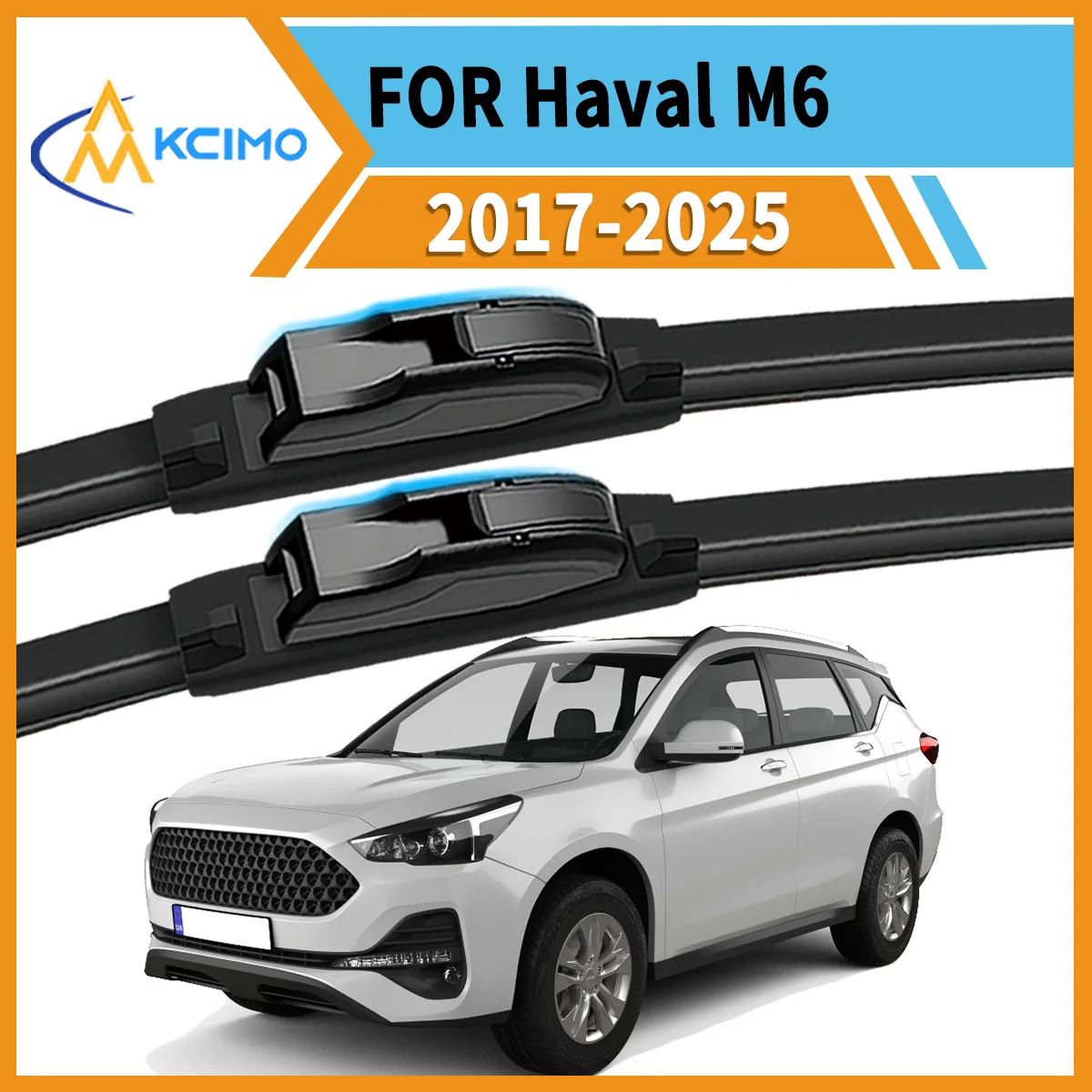 

Maximize Your Visibility 2PCS Wiper Blades for Haval M6 2017-2025 All-Season Clarity Easy Install Safe Driving Confidence