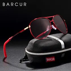 BARCUR Design Sunglasses Women Polarized Gradient Lens Sun Glasses for Men Pilot Eyewear Accessory Gafas Oculos De Sol