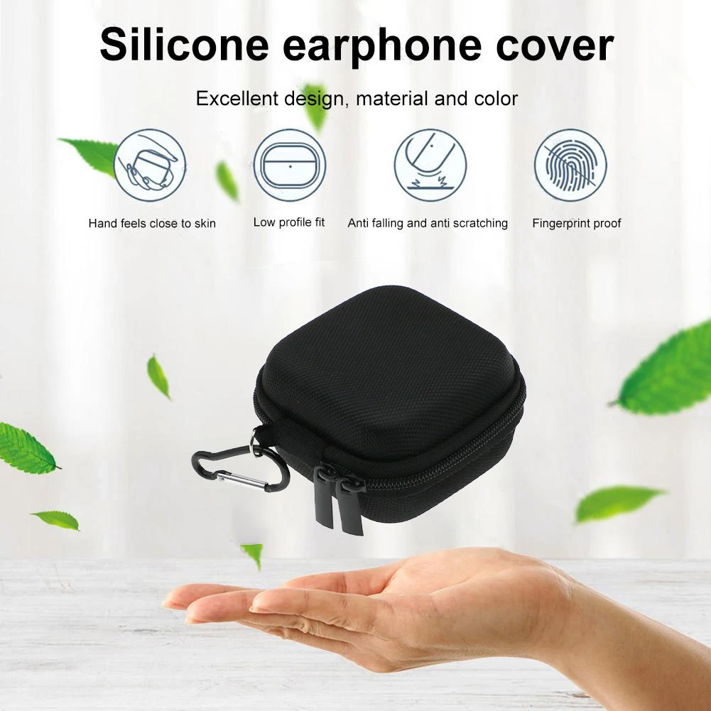 EVA Fones de ouvido estojo para Shokz OpenFit Air, Wireless BT, estojo protetor com bolso de malha, estojo rígido de viagem