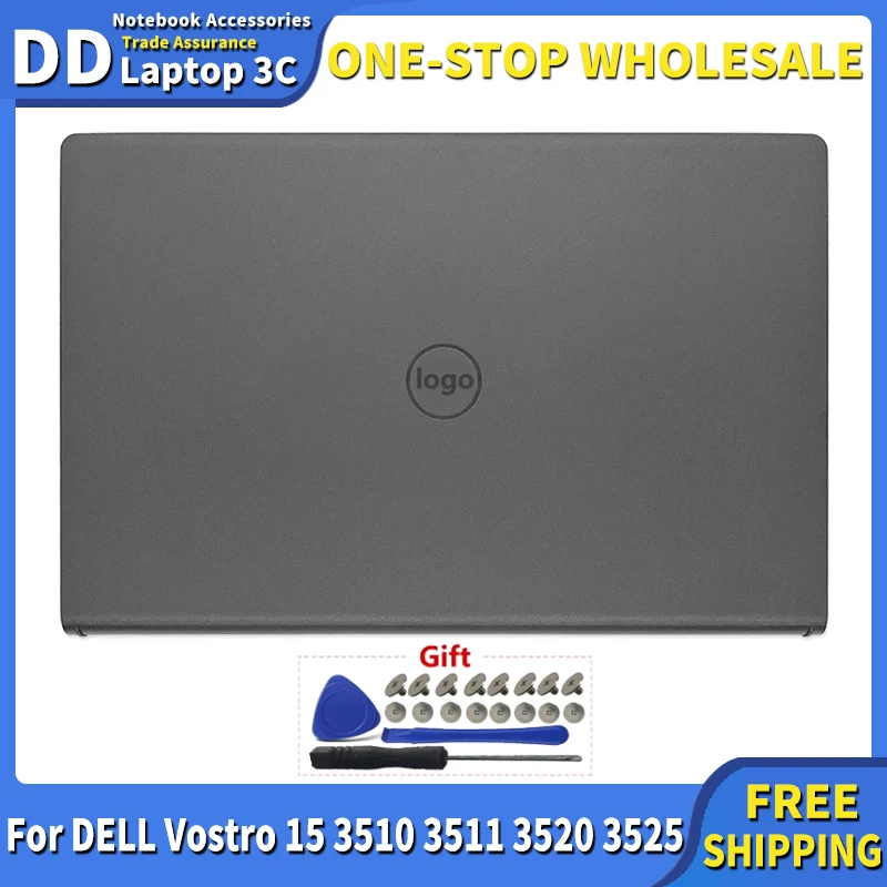 original do portatil para dell vostro 15 tampa traseira do lcd tampa traseira carcaca superior preta novo dwrhj 15 3510 3511 3520 3525 case 01