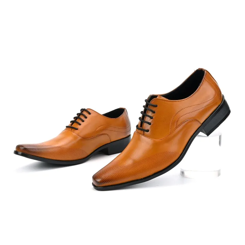 

Men Shoes Temperament Small Square Head Business Dress Shoes Luxury Men Wedding Shoes Fashion Casual Leather Shoe Zapatos Hombre