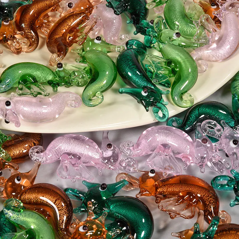4pcs/Lot New Popular Marine Animal Seahorse Octopus Charm Pendant 3d Jewelry Making Supplies Handmade Diy Necklace Accessories