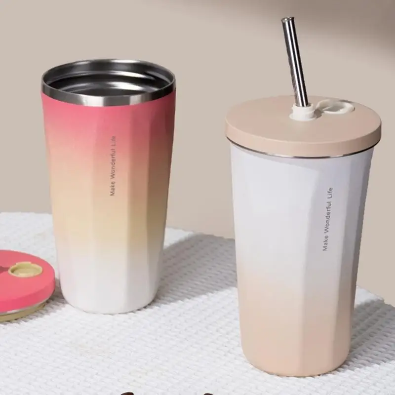 

Leak Proof Car Friendly Stainless Steel Coffee Cup Double Walled Vacuum Insulation Beverage Bottle For Hot Drink Y5GB