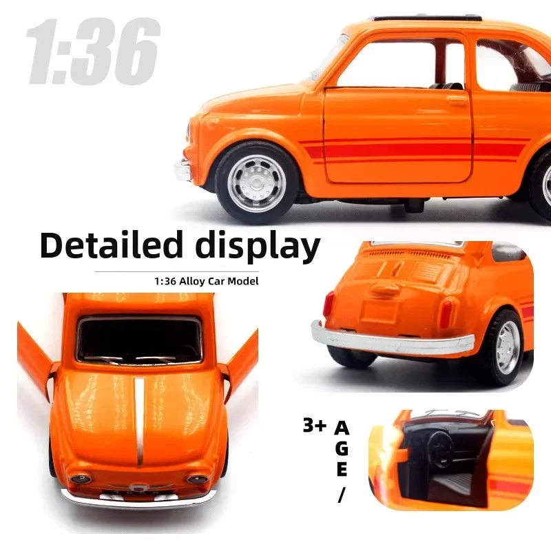 1:36 เด็กวินเทจรถโบราณมินิล้อแม็กดึงกลับรถรุ่นเครื่องประดับ