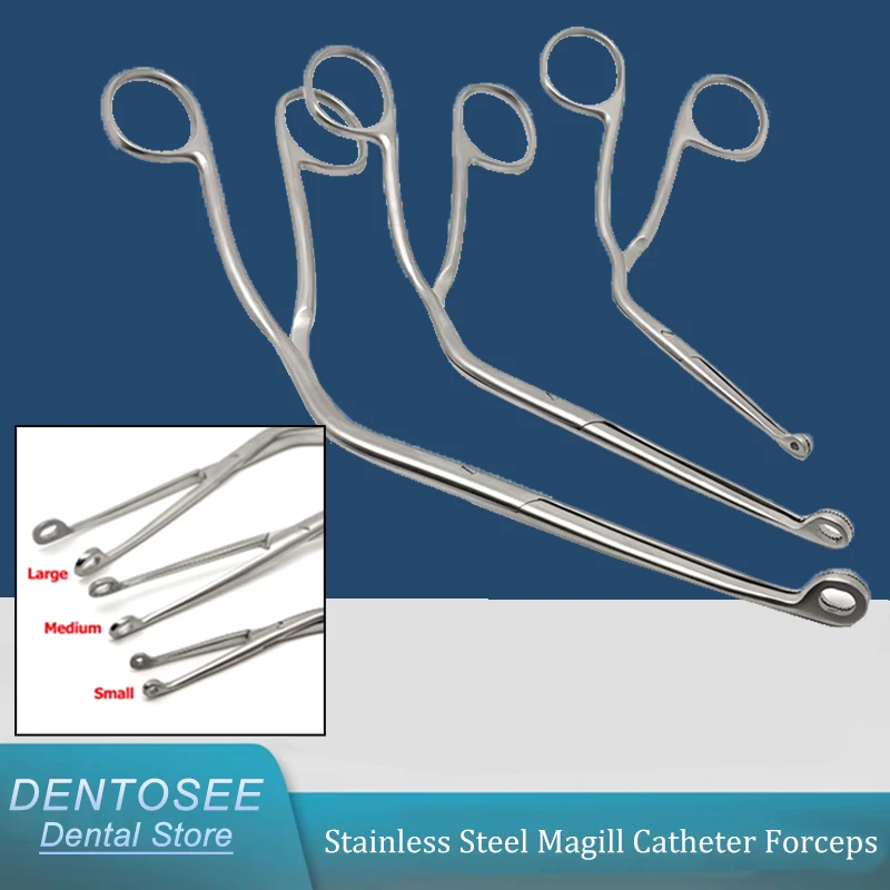 

Surgical Magill Forceps Stainless Steel - Heat-Resistant Dental/ENT Tool for Anesthesia & Catheter Procedures