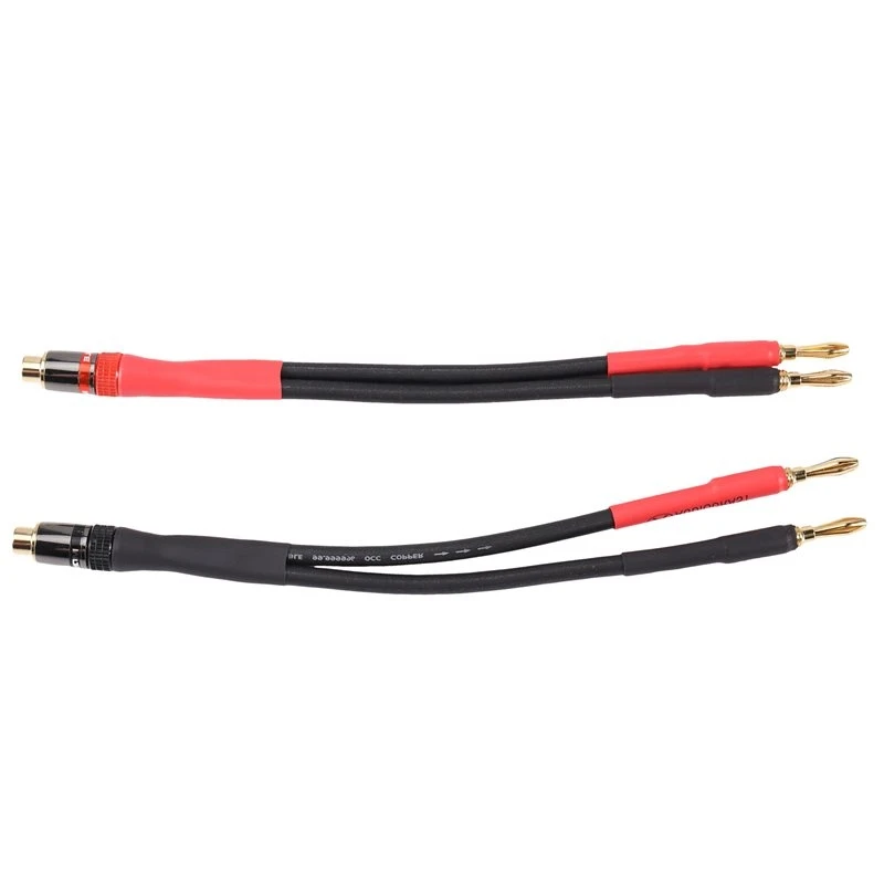 L73A 2026-Hifi For RCA Female To 2 Banana Adapter Cable For RCA Audio