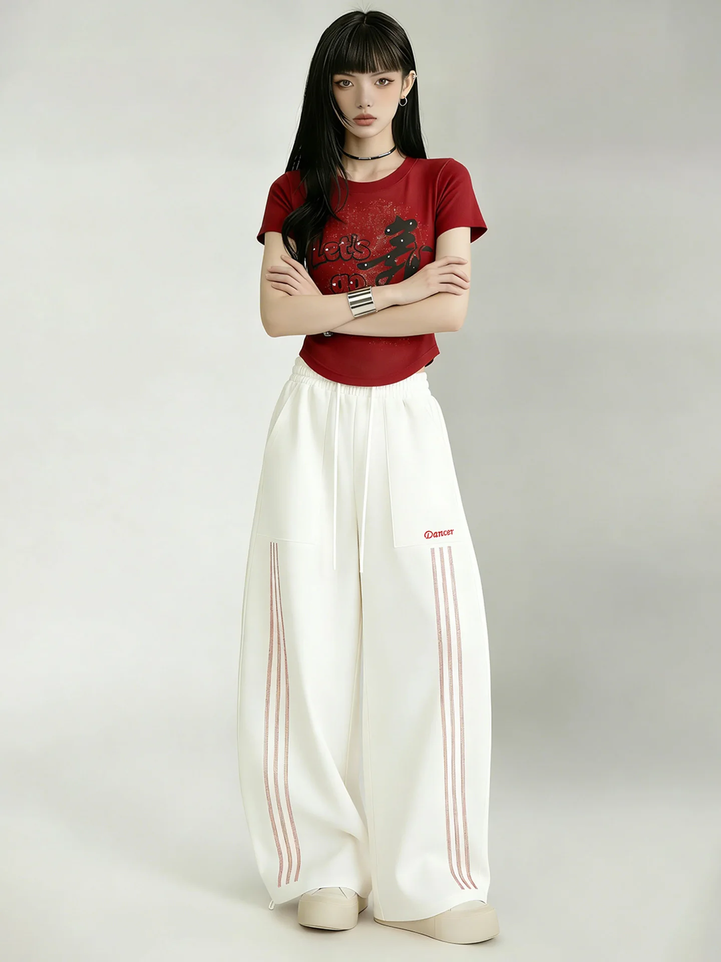 cool-jazz-dance-outfit-women's-short-sleeve-wide-leg-pants-two-piece-set-square-dancing-costume-summer-performance-ensemble