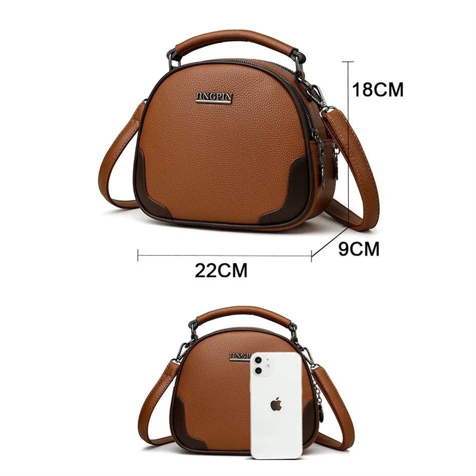 2023 Trendy High-quality Soft Leather Shoulder Crossbody Bags for Women Luxury Designer Ladies Purses and Handbags Messenger Bag