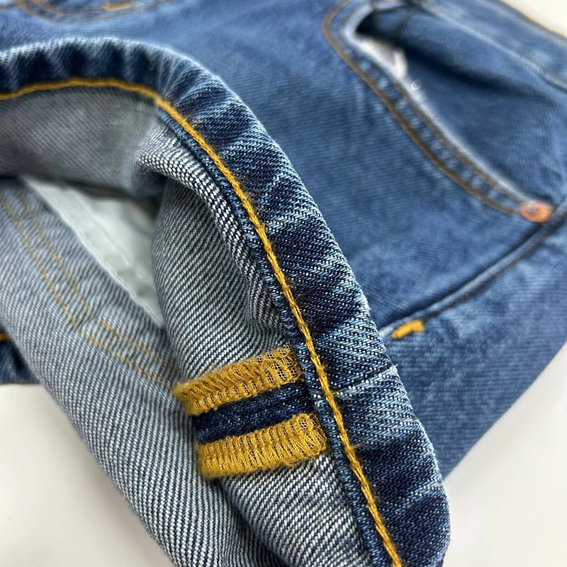Dave&Di 2025 Summer Denim Bermuda Women Vintage Mom Jeans Deep Blue High Waisted Denim Shorts For Women