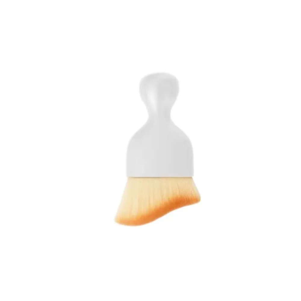 Multifunctional Cleaning Brush Soft Bristle Car Interior Cleaning Tools Nail Art Brush with Dust Cover White Remove Dust Brush