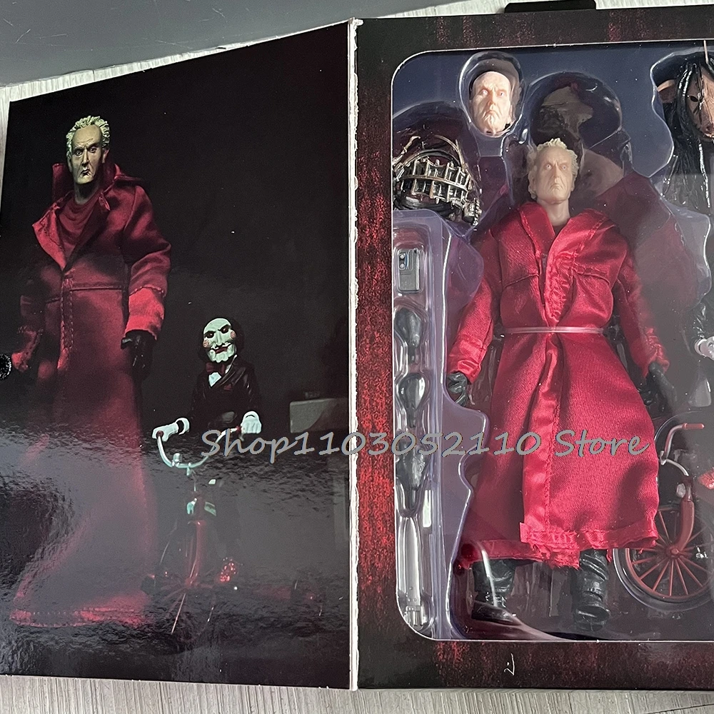 NECA scie Puzzle Robe rouge figurine Anime Robe noire GK Statue Manga Figure de luxe Halloween cadeaux d'anniversaire jouets modèle poupée