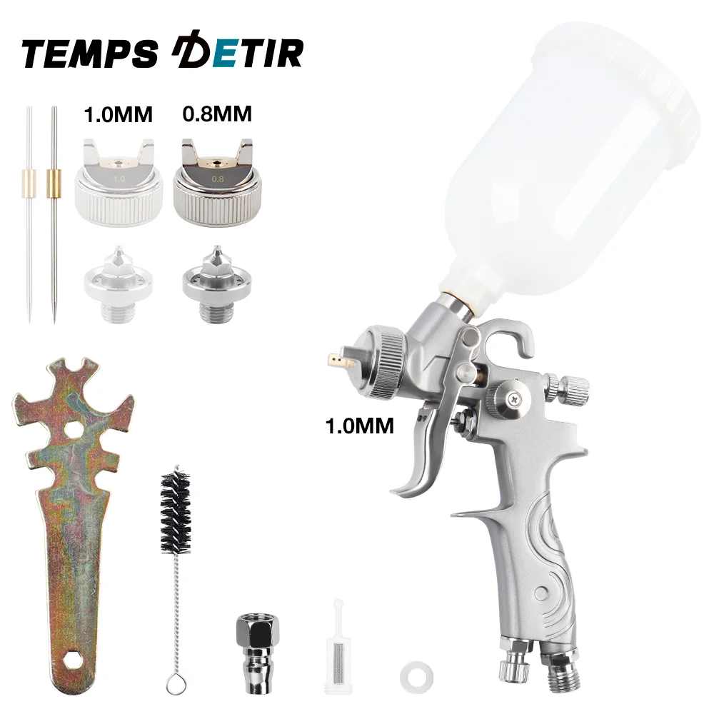 

Аэрограф Mini RP 250 мл (сопло 0.8 и 1.0 мм) - Гравитационный распылитель для авто с высокой аэрозолизацией. Равномерное покрытие + работа с вязкими красками. Экономичный расход.