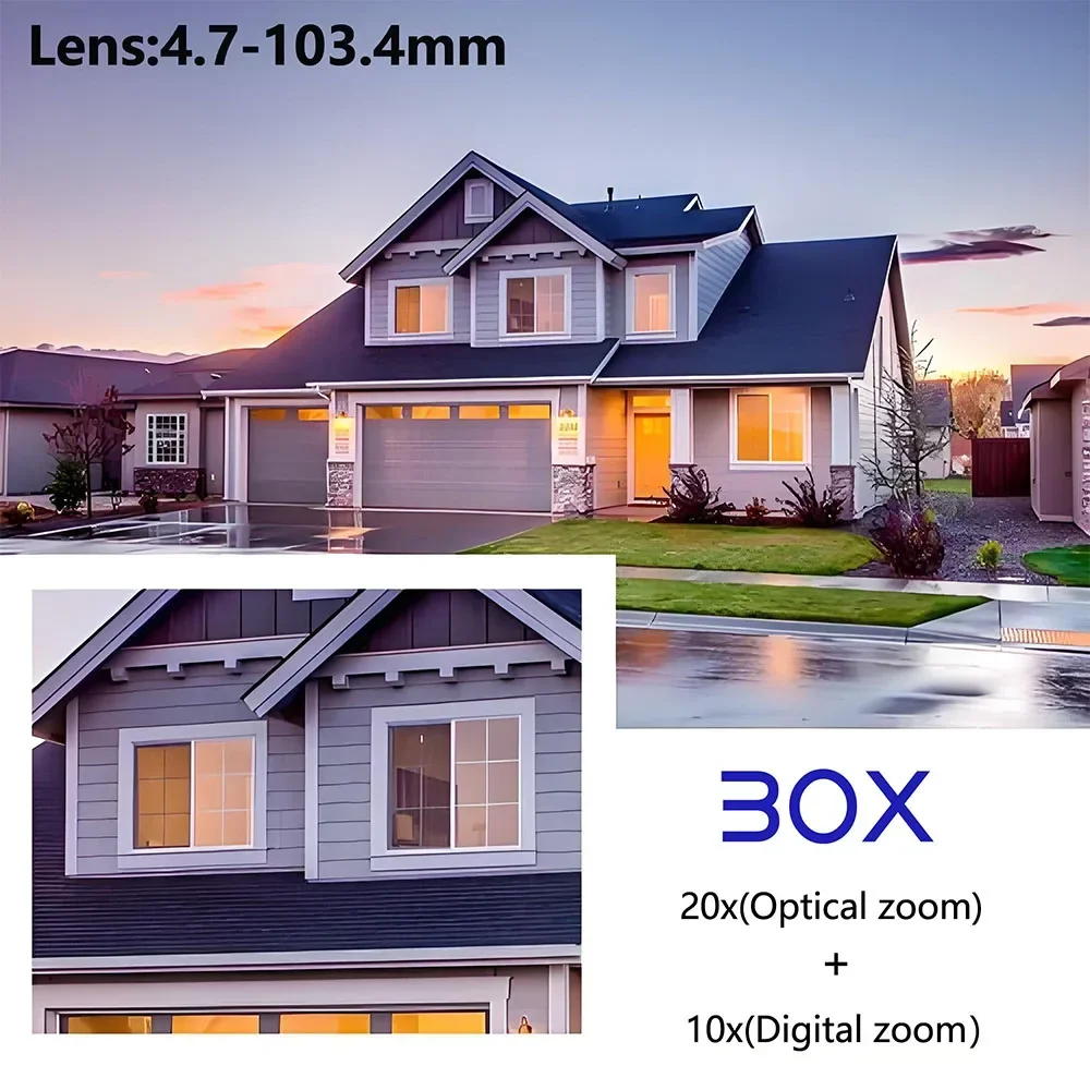 HJT 4K Ultra HD P2P Camhi APP 5MP 30X Auto Human Tracking 30X Zoom 4G Sim Card Wifi IP Speed Dome Camera 8MP Track Camera