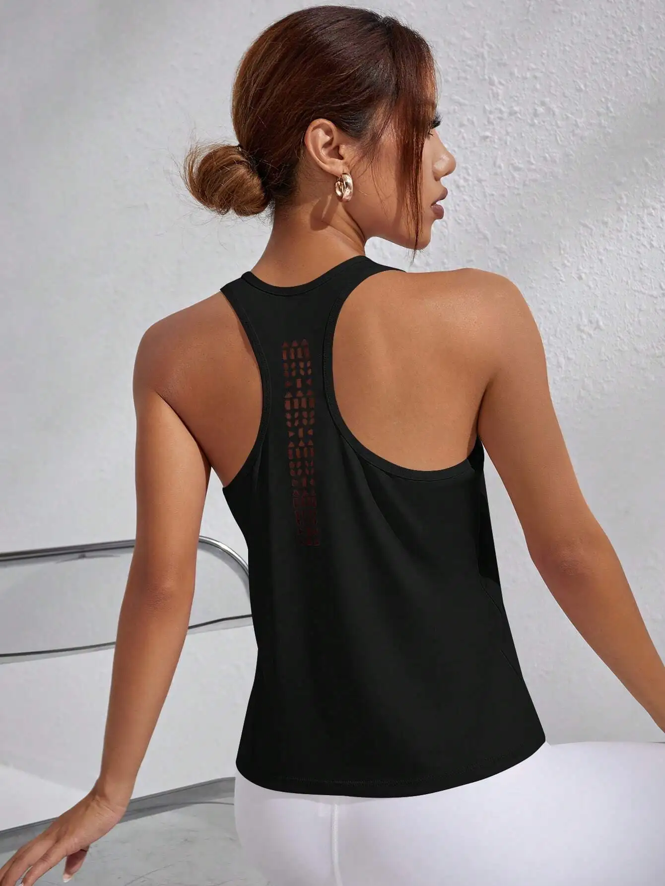 

Yoga Cutout Racerback Sports Tank Top