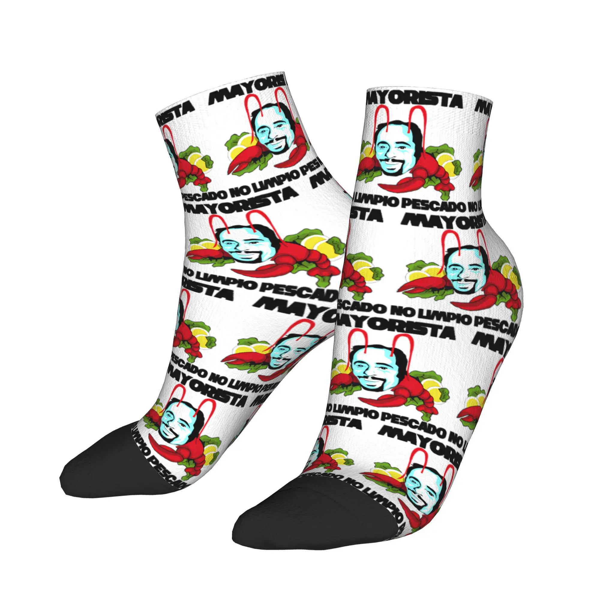 

Мужские повседневные носки Antonio Mariscos Recio, нескользящие качественные носки, весенние носки с героями мультфильмов, новинка, дизайн, велосипедные носки