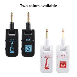 2.4G Wireless Guitar Transmitter Receiver Guitar System 48K/16bit Real-time Transmission 282 Degree Rotatable Plug for Guitars