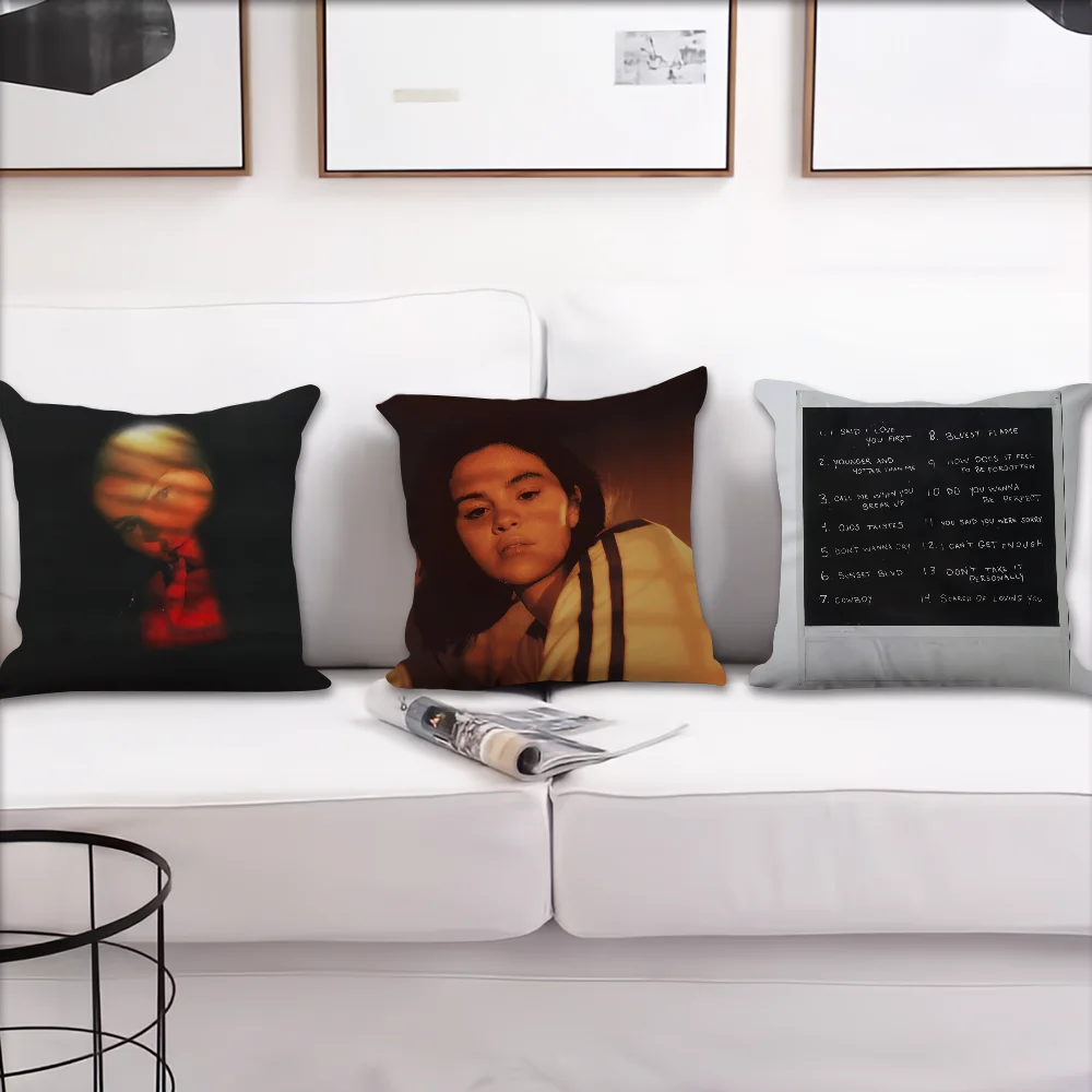 Singer Selena Gomez I Said I Love You First Sofa Living Room Bedroom Headboard Backrest Cushion Square Cushion Nap Time Pillow C