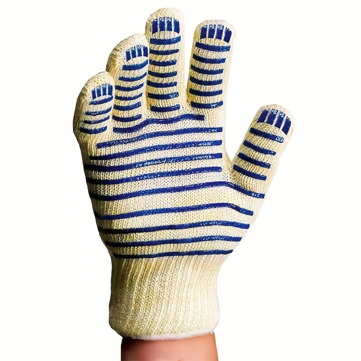 

Glove Hot Surface Handler Oven Mitts - Perfect For Kitchen/Grilling, Withstands Up To 540°F Heat & Flame!