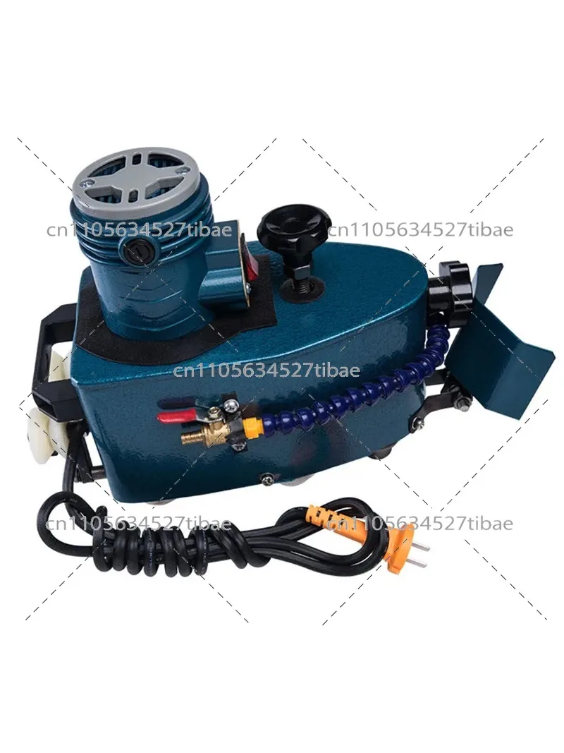 220V Electric Glass Hand Grinder, Multifunctional Edge Polishing Machine with Grinding Wheel 0981