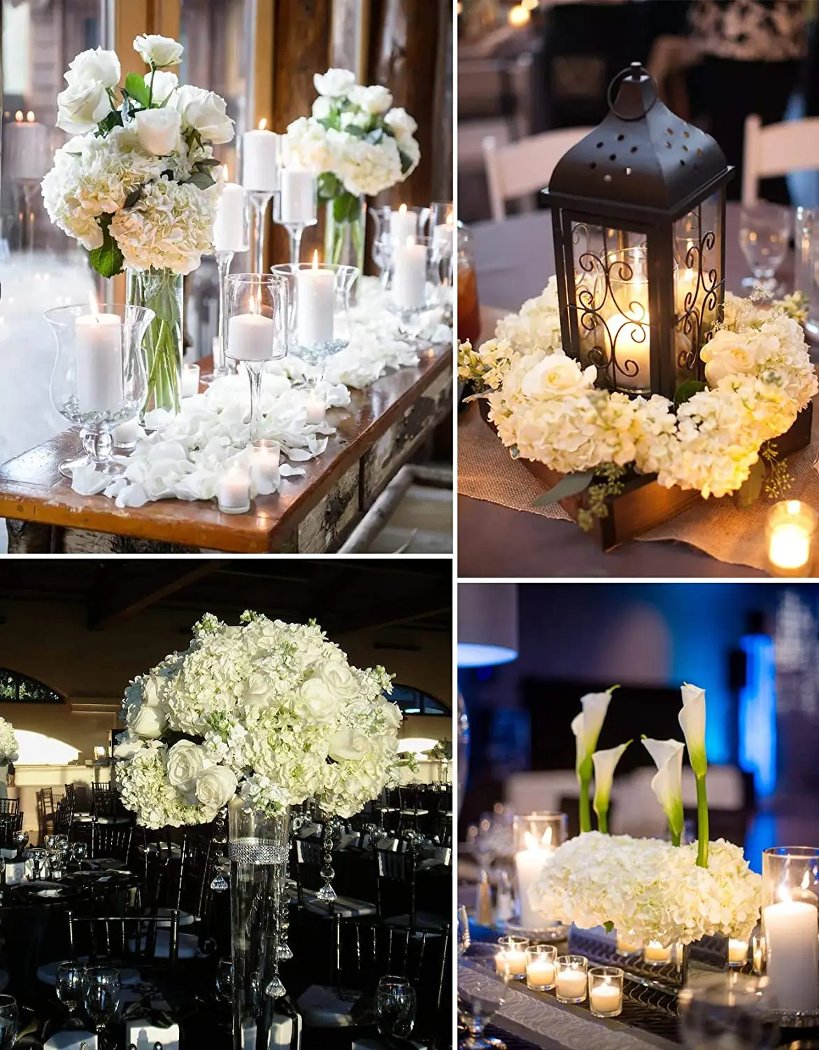10er-Pack Seiden-Hortensien-Blumen, künstliche Blumenköpfe, volle Hortensien mit Stielen für Hochzeit, Zuhause, Party, Geschäft, Babyparty, Dekoration – Detail 9