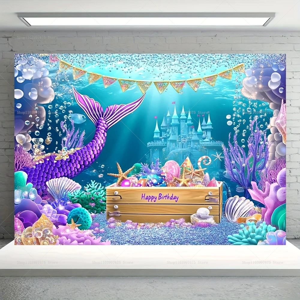 Mermaid Party Backdrops Childr - Baby Food Recipes avis et prix
