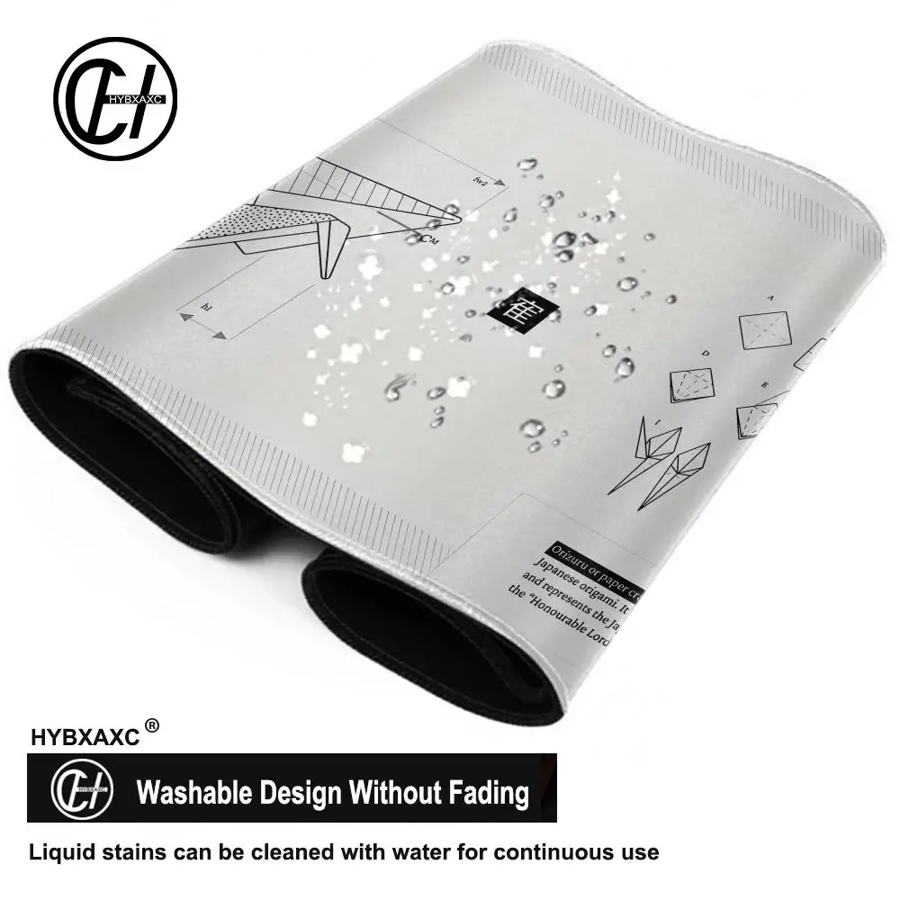 White and black art game mouse pad 120x60cm game keyboard desk pad Japanese style mouse pad office computer game pad