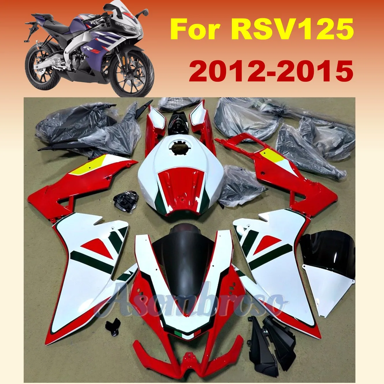 Customize New Fairing kit for Aprilia RS125 2012 2013 2014 2015 RS4 motorcycle fairings set RSV 125 12-15