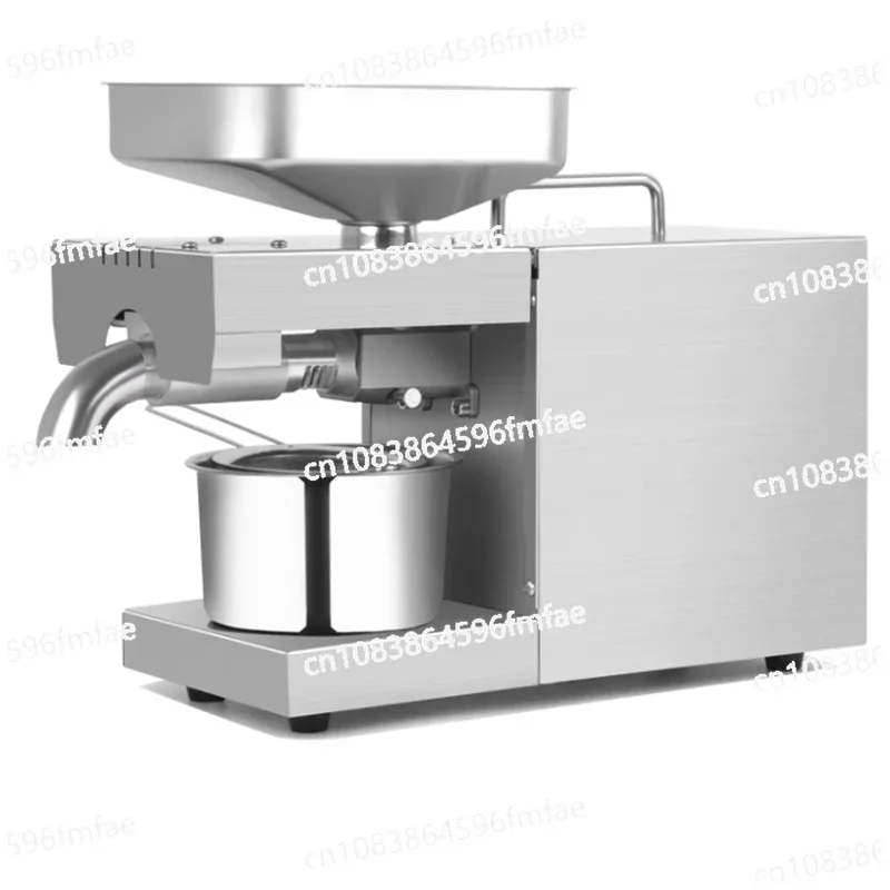 110V/220V Automatic Commercial Oil PressRapeseed Peanut Oil Press 610W STB-508 Hot and Cold Small Stainless Steel Oil Press