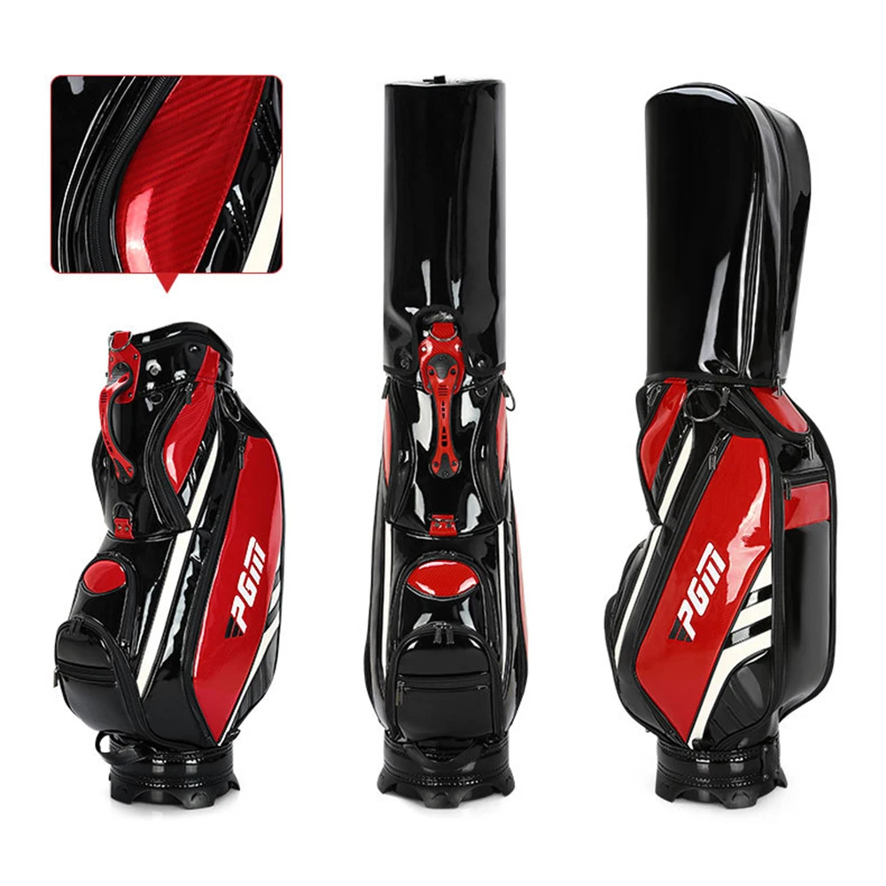 PGM Golf Bag PU Fabric is Waterproof Scratch-Resistant With Large Capacity it Can Hold 13-14 Clubs