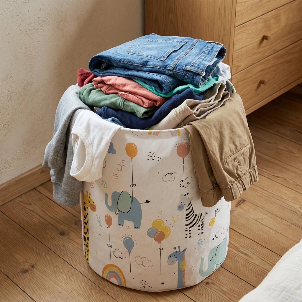 Корзина для белья в виде живот – обзор и цена Baby Clothes Organiser