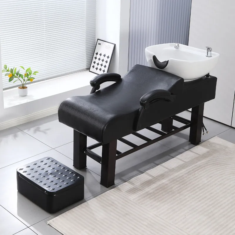 Salons Shampoo Bed Japanese-style Reclining Luxury Ergonomic Shampoo Bed Designer Armadietto Parrucchieri Bathroom Furniture