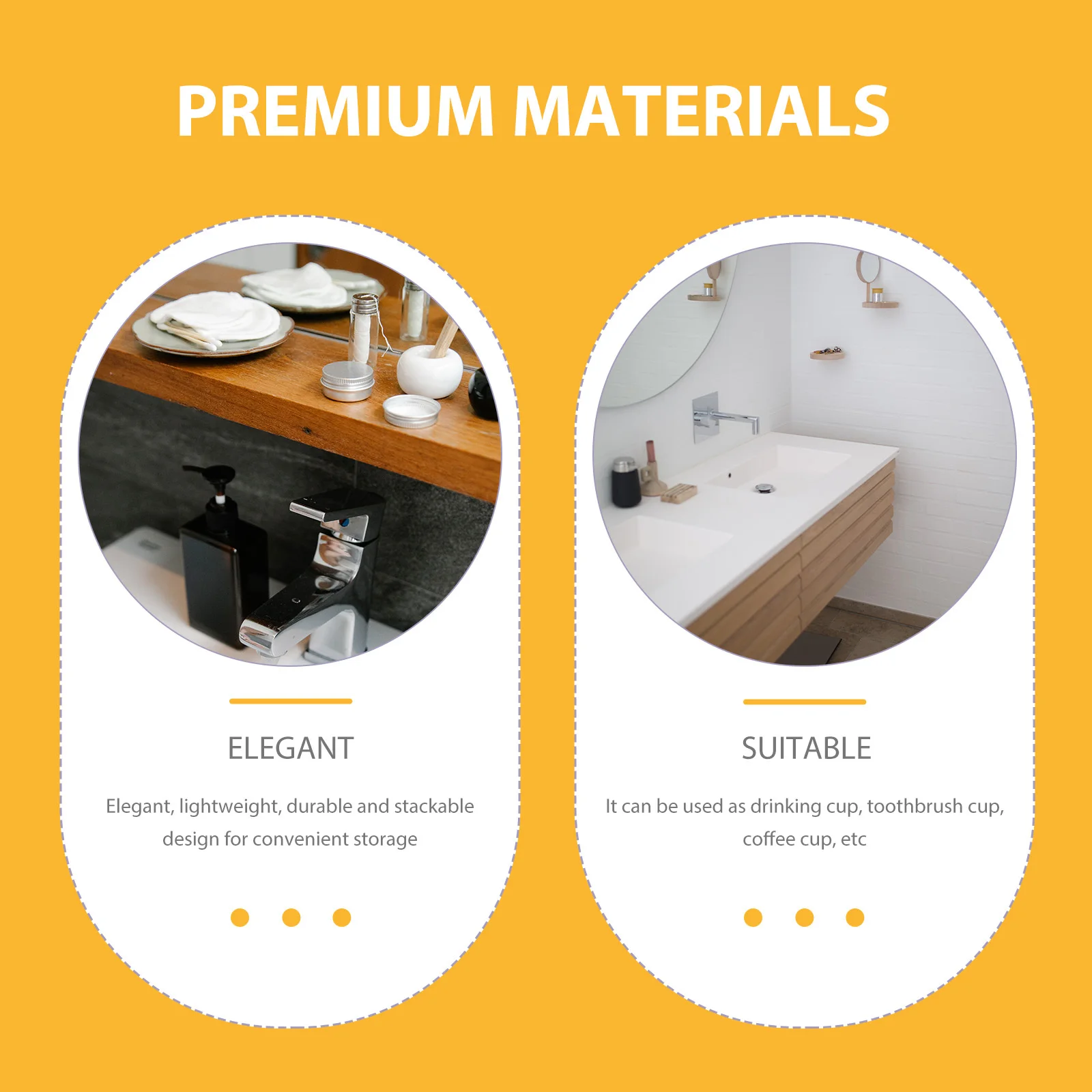 

12Pcs Plastic Cup Simple Color Premium Material Stackable Design Smooth Edges Multi-Functional Drinking Toothbrush