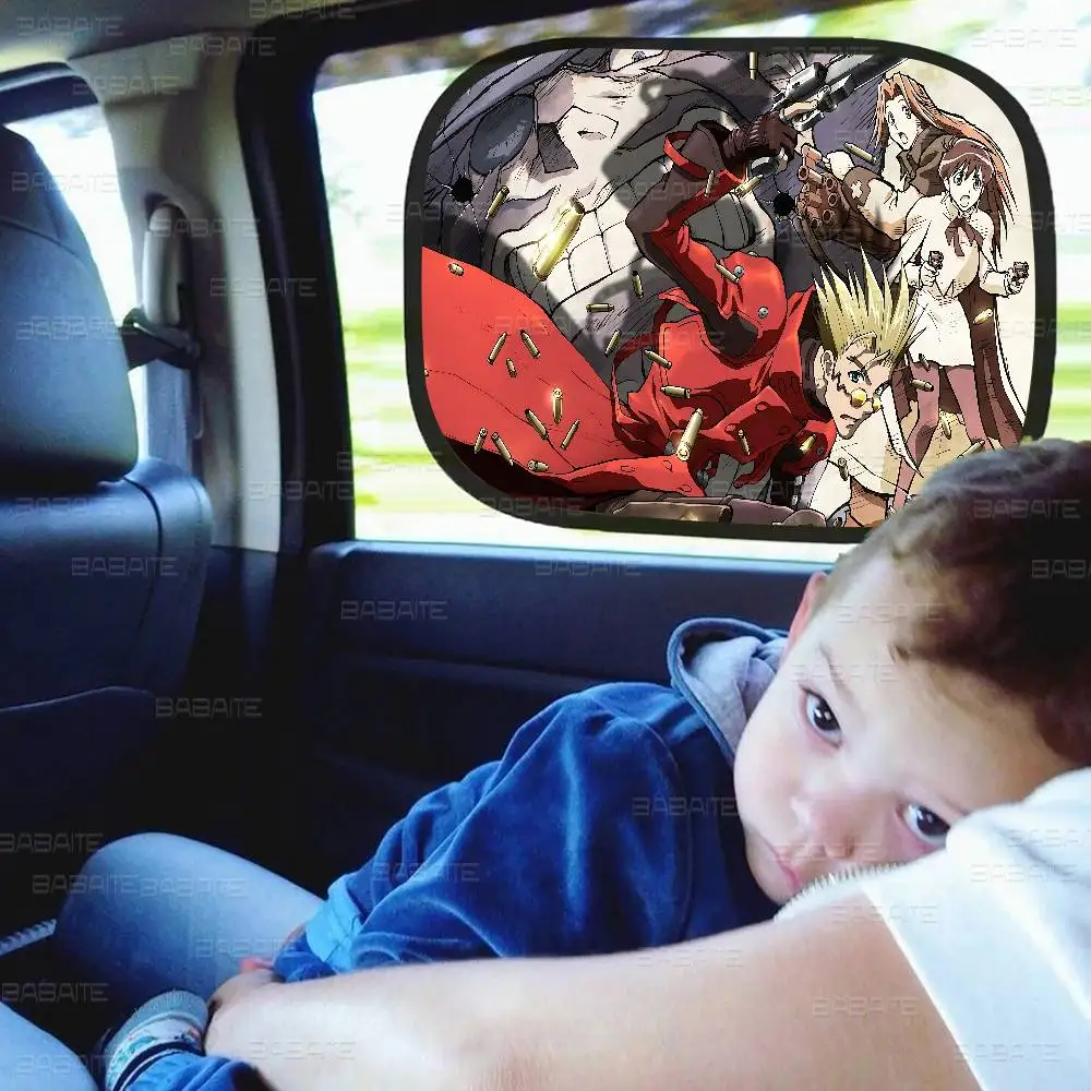 أنيمي Trigun Stampede 1 قطعة سيارة كهرباء ظلة UV حامي ذاتية اللصق نافذة السيارة الجانبية الشمس قناع طبقة حماية #4