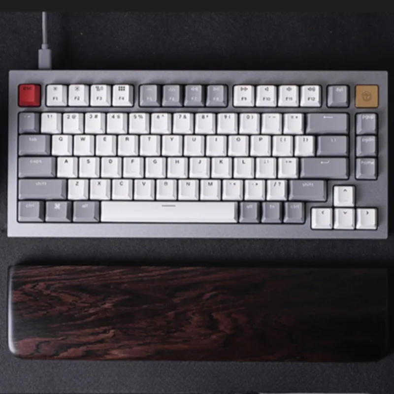 Sandaran pergelangan tangan Blackwood Afrika kustom ergonomis kayu padat sandaran pergelangan tangan Keyboard untuk FILCO/POKER/HHKB/IKBC hadiah Keyboard mekanis