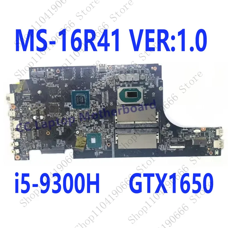 

QQ For MSI GF63 MS-16r31 MS-16r41 Laptop Motherboard with i5-9300H GTX1650 Tested.